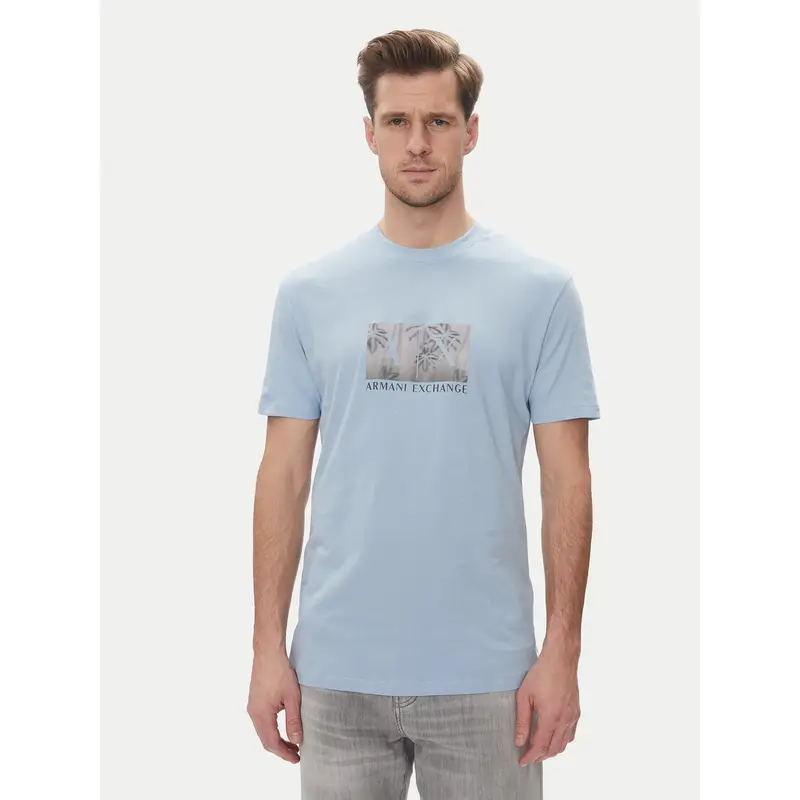 Armani Exchange T-shirt Azzurro 3222961