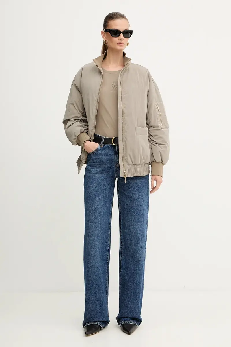 top a maniche lunghe in cotone colore verde XW001350 AF17172 miniatura 2