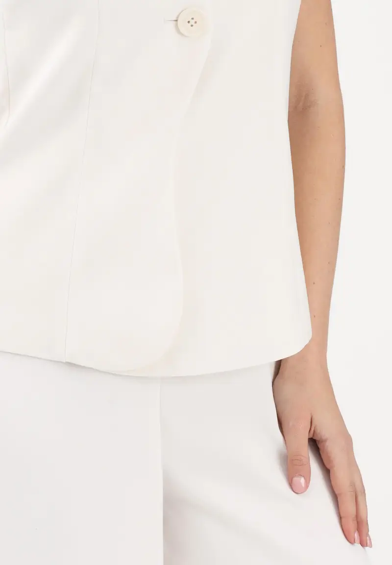 Tuta elegante avorio da donna miniatura 3