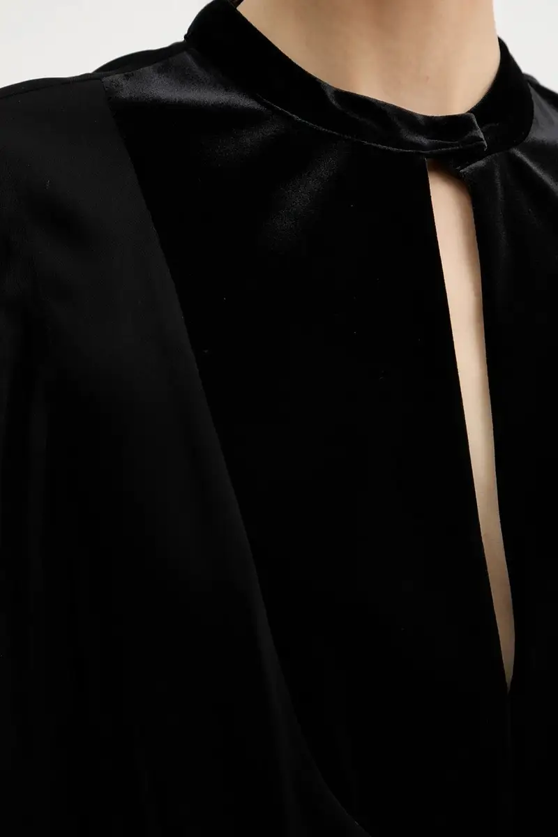 vestito colore nero XW001036 AF16121 miniatura 5