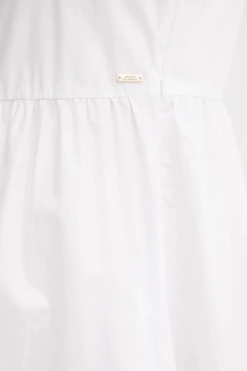 vestito in cotone colore bianco XW000477 AF12812 miniatura 5