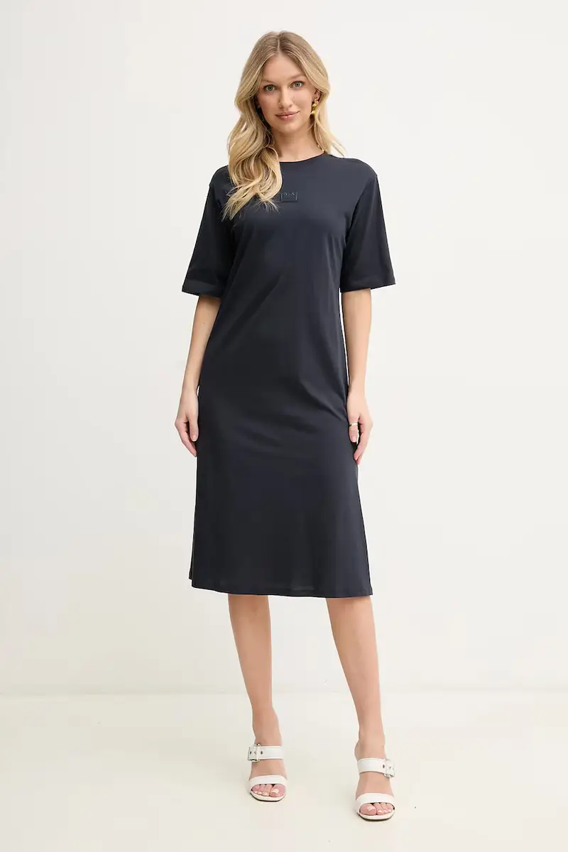 vestito in cotone colore blu navy XW000353 AF10359