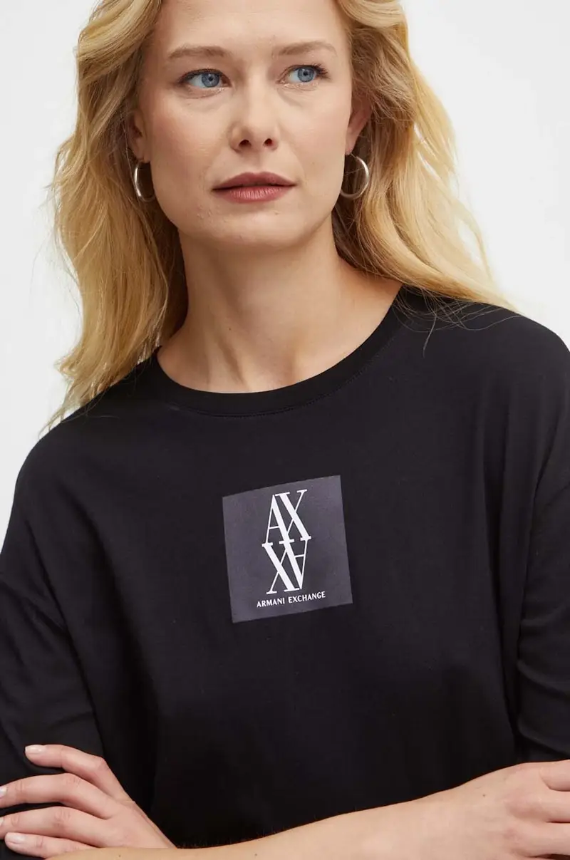 vestito in cotone colore nero 6DYA79 YJ3RZ miniatura 4