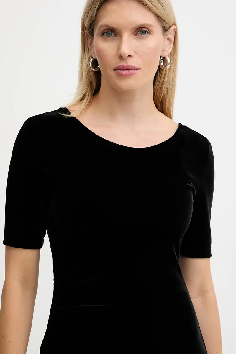 vestito in velluto colore nero XW001300 AF16147 miniatura 4