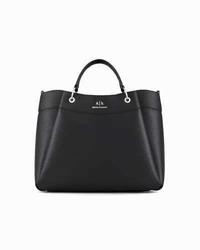 Armani Exchange Woman's Shopping L, Acquistare L da Donna, Black, Taglia Unica