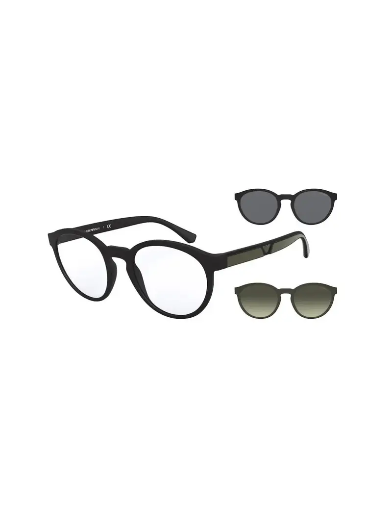 Occhiali da sole EMPORIO ARMANI EA4152 5042/1W 52 Matte Black Clear
