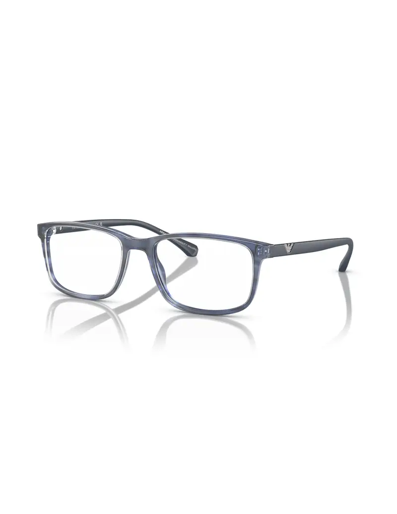 Occhiali da vista EMPORIO ARMANI EA3098 6054 53 Shiny Striped Blue