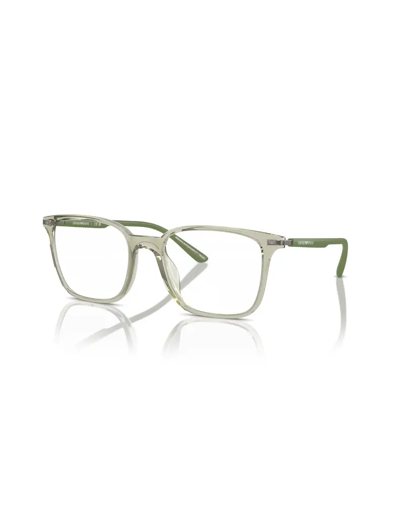 Occhiali da vista EMPORIO ARMANI EA3242U 6107 52 Shiny Transparent Green
