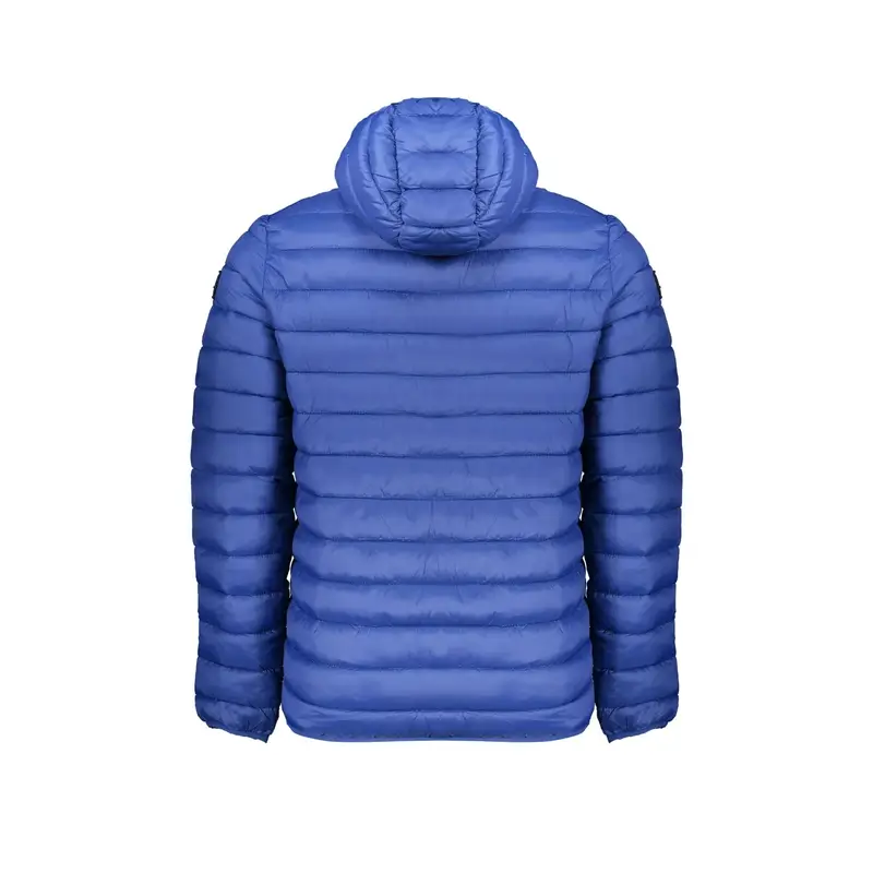 Giubbotto Uomo Blu con Cappuccio e Logo miniatura 2