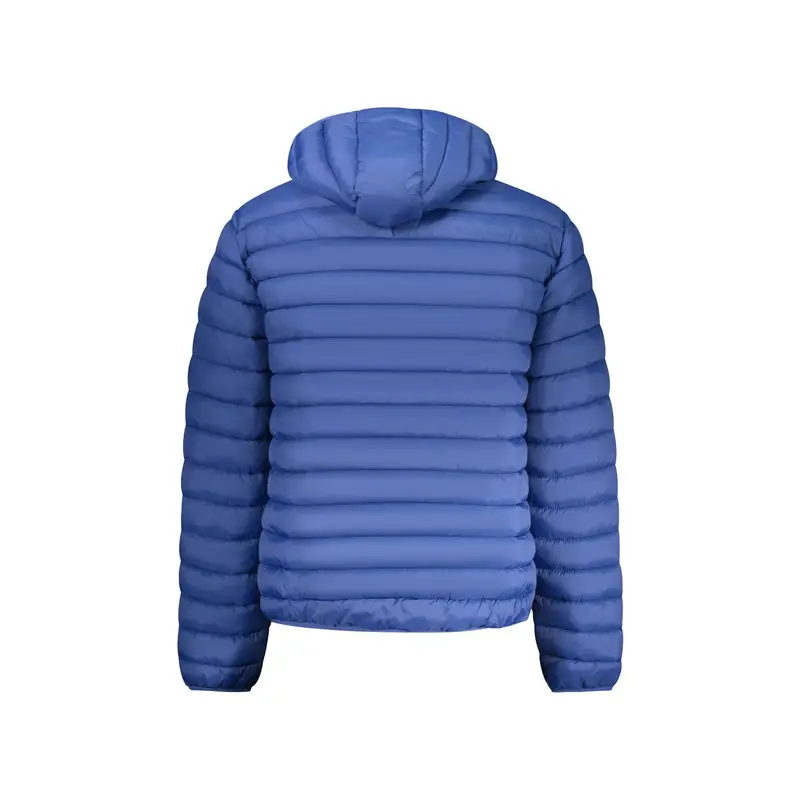 Giubbotto Uomo Blu con Cappuccio e Logo miniatura 2