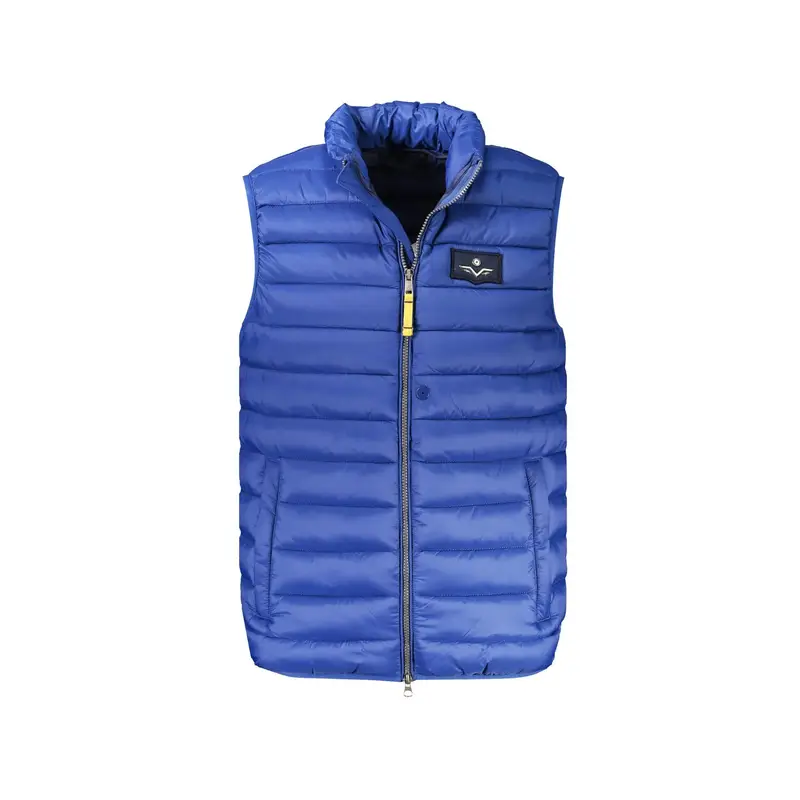 Smanicato Uomo Blu con Tasche e Zip