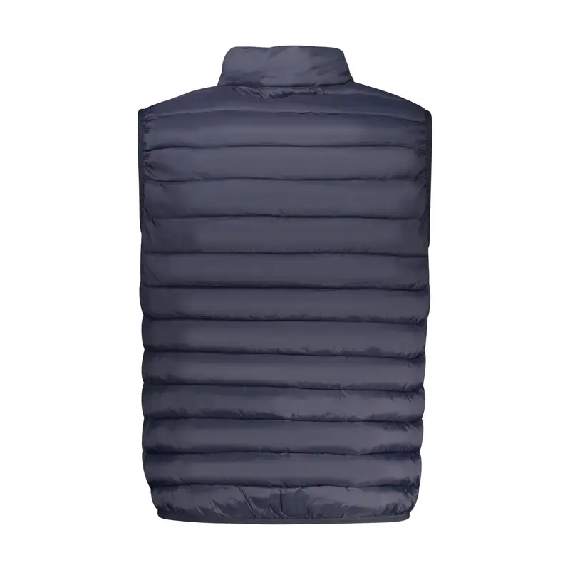 Smanicato Uomo Blu con Zip e Logo miniatura 2