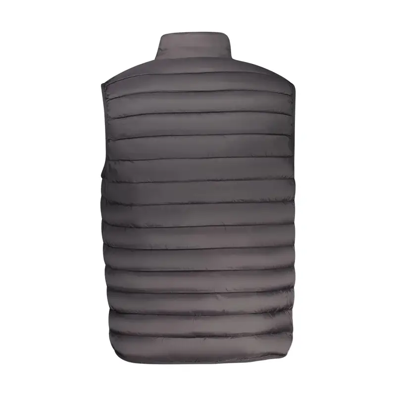 Smanicato Uomo Nero con Zip e Logo miniatura 2