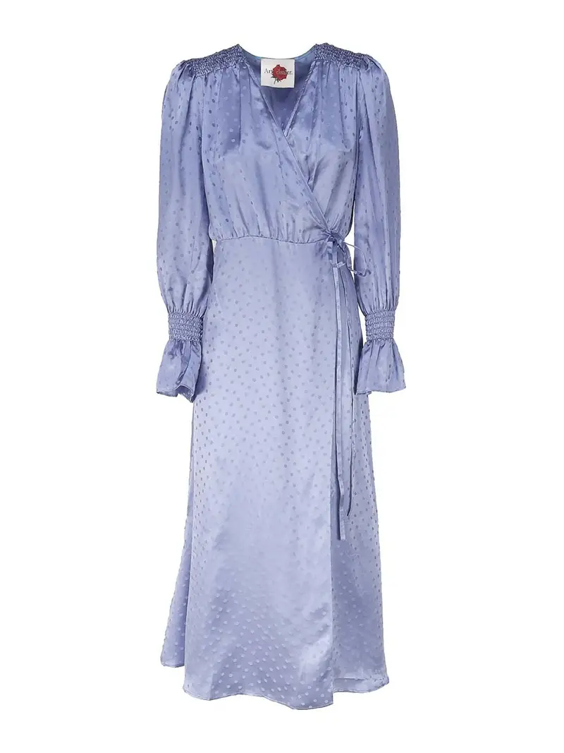 Vestito Diane In Seta Marrone