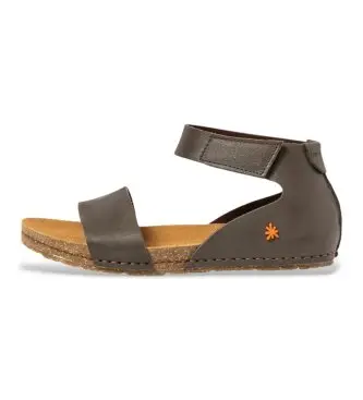 per donna 103823220003_0G3 Sandali Roma in pelle verde (38), Basso, Velcro, Casual