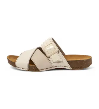 per donna 1111811Y2003_0MU Sandali in pelle 1118 I Breathe beige (36), Basso, Nessuno, Casual