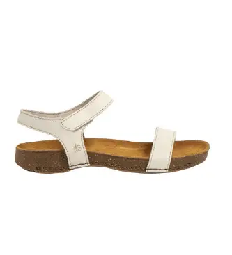 per donna 1111921ZZ003_020 Sandali in pelle 1119 beige (36), 1 a 3 cm, Velcro, Casual