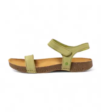 per donna 1111941G1003_0G3 Sandali in pelle 1119 I Breathe verde (36), Basso, Velcro, Casual