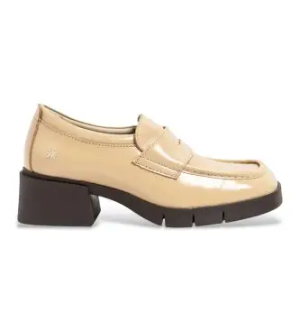 per donna 1128312ZZ003_020 Scarpe in pelle beige 1283 (36), 5 a 8cm, Nessuno, Classico