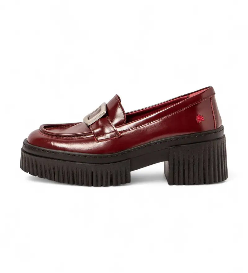 per donna 113721167003_008 Scarpe in pelle 1372 York Maroon (36), 3 a 5cm, Nessuno, Casual, Granata, Classico, Bordeaux