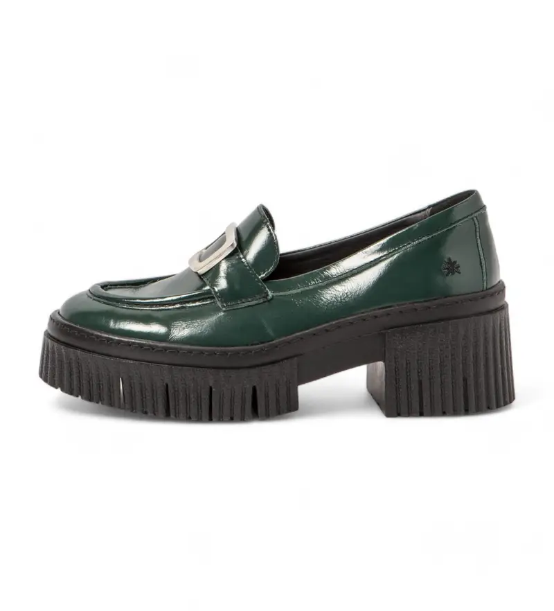 per donna. 1137211WS003_0G3 Scarpe in pelle 1372 verdi (41), 3 a 5cm, Nessuno, Casual, Verde