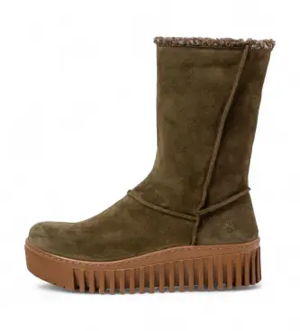 per donna 1151111FE003_0G3 1511 Stivali in pelle marrone Brighton (36), 3 a 5cm, Cerniera, Casual