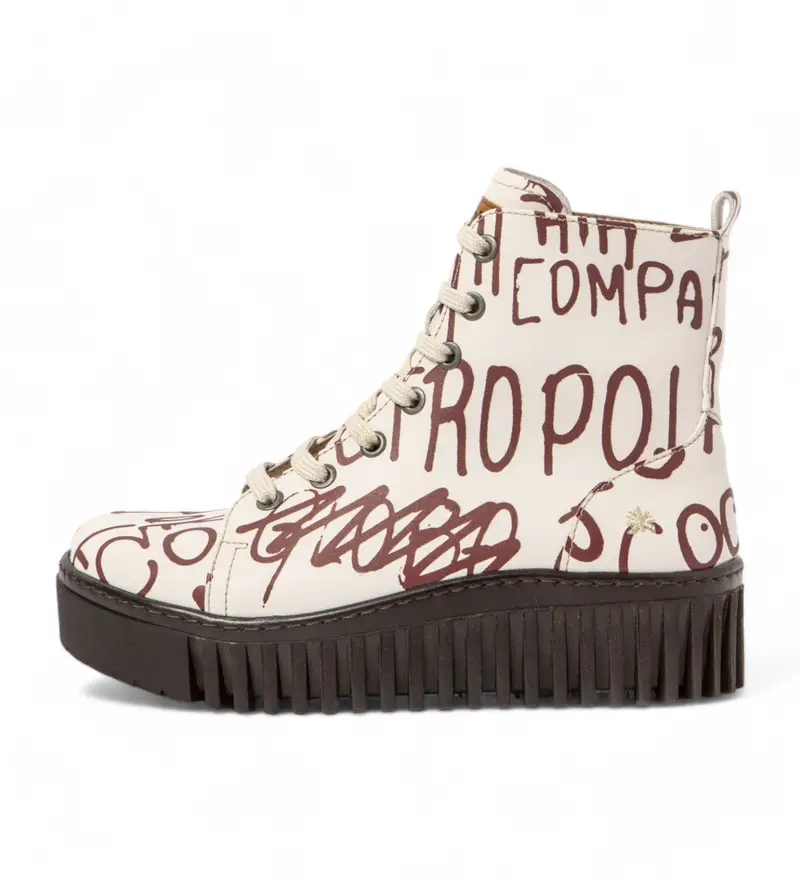 per donna 11513F1X1003_ESP Stivaletto in pelle 1513F bianco (36), Tessuto, 3 a 5cm, Stringhe, Casual