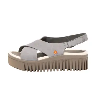 per donna 115743150003_0B0 Sandali in pelle 1574 Brighton Blue (36), 3 a 5cm, Velcro, Casual Blu