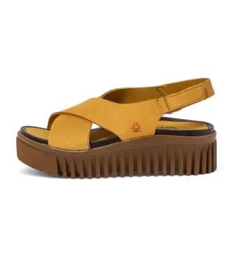 per donna 1157431F5003_024 1574 Nubuck Miele/Giallo Brighton (36), Pelle, 3 a 5cm, Velcro, Casual