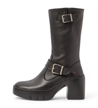 per donna 116571101003_001 Stivali in pelle 1657 neri (41), Nero, 3 a 5cm, Cerniera, Casual