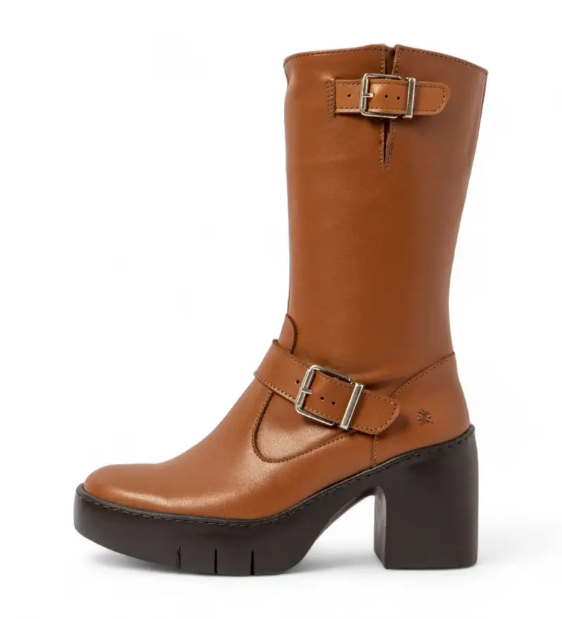 per donna 1165711CB003_023 Stivali in pelle 1657 marrone (36), 3 a 5cm, Cerniera, Casual