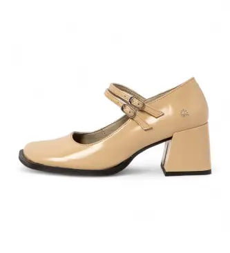 per donna 1170411KH003_082 Scarpe 1704 Verona beige (37), Pelle, 5 a 8cm, Fibbia, Casual, Da sera, Classico