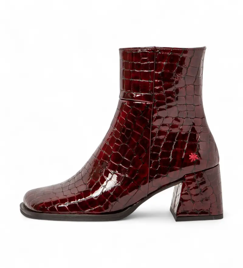 per donna 117061267003_008 1706 Stivaletti in pelle bordeaux Verona (36), 5 a 8cm, Cerniera, Casual