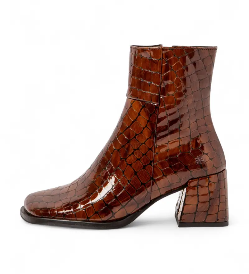 per donna 1170612OL003_023 1706 Stivaletti in pelle marrone Verona (36), 5 a 8cm, Cerniera, Casual