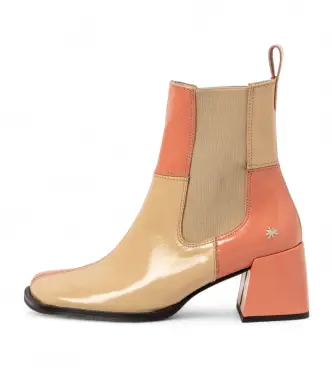 per donna 1170711F4003_0MU 1707 stivaletti in pelle multicolore (39), 5 a 8cm, Nessuno, Casual