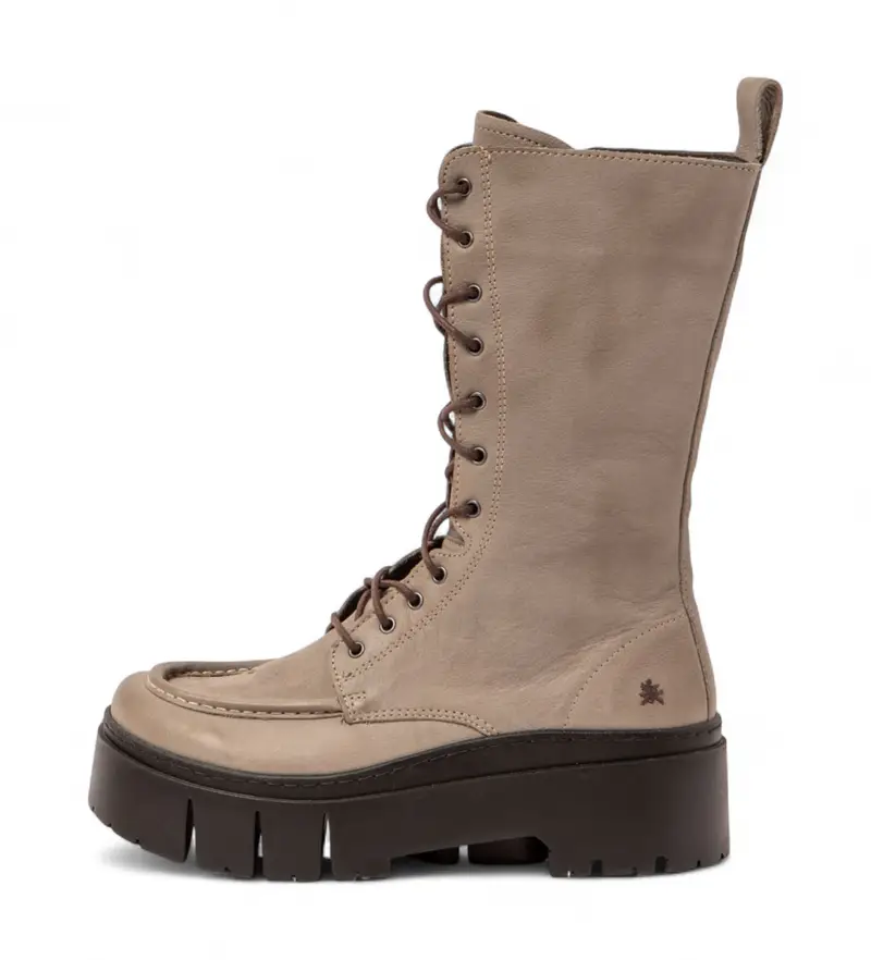 per donna 1176812EW003_039 Stivali in pelle grigia Leeds 1768 (37), 3 a 5cm, Cerniera, Casual, Grigio Marrone