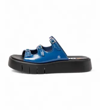 per donna 1184711G8003_0B0 Sandali in pelle 1847 Malaga blu (37), 3 a 5cm, Nessuno, Casual