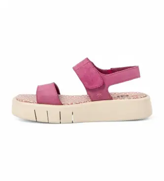 per donna 11854F343003_043 1854F Sandali Malaga in pelle rosa (38), 3 a 5cm, Velcro, Casual