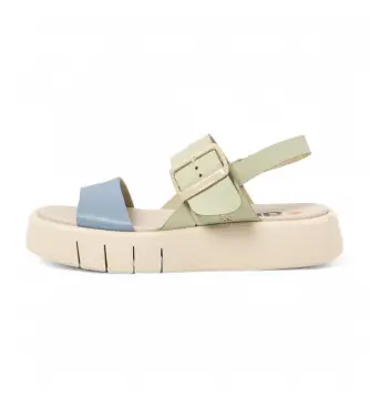 per donna 1185711YA003_0MU Sandali in pelle multicolore 1857 Málaga (37), 3 a 5cm, Fibbia, Casual