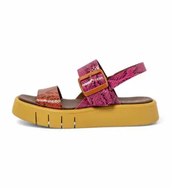 per donna 1185711YE003_0MU Sandali in pelle multicolore 1857 Málaga (37), 3 a 5cm, Fibbia, Casual