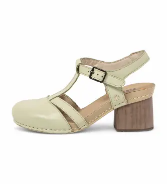 per donna 1187412IC003_0G3 Sandali in pelle verde lime I Wish 1874 (36), 5 a 8cm, Fibbia, Casual