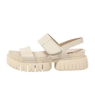 per donna 1188111XP003_020 Sandali in pelle beige Madeira 1881 (36), 3 a 5cm, Velcro, Casual