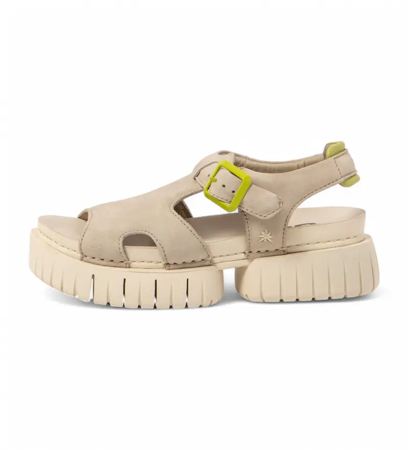per donna 118821124003_017 Sandali in pelle beige Madeira 1882 (36), 3 a 5cm, Fibbia, Casual