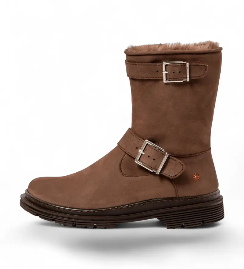 per donna 119031112003_012 Stivali in pelle marrone Birmingham del 1903 (37), Basso, Cerniera, Casual