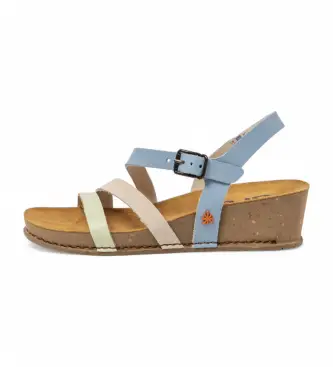 per donna 1193013Y3003_0MU Sandali in pelle multicolore 1930 I Live (37), 3 a 5cm, Fibbia, Casual