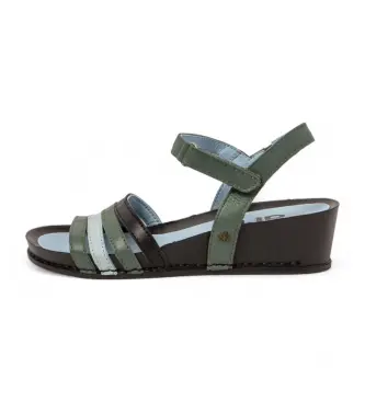 per donna 1194312Y9003_0MU 1943 I Imagine sandali in pelle multicolore (37), 3 a 5cm, Velcro, Casual