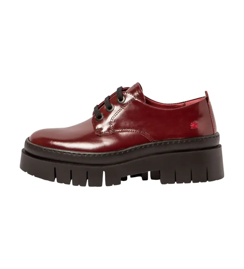 per donna 119521467003_008 Scarpe in pelle 1952 Anversa Borgogna (36), Basso, 1 a 3 cm, Stringhe, Casual, Bordeaux