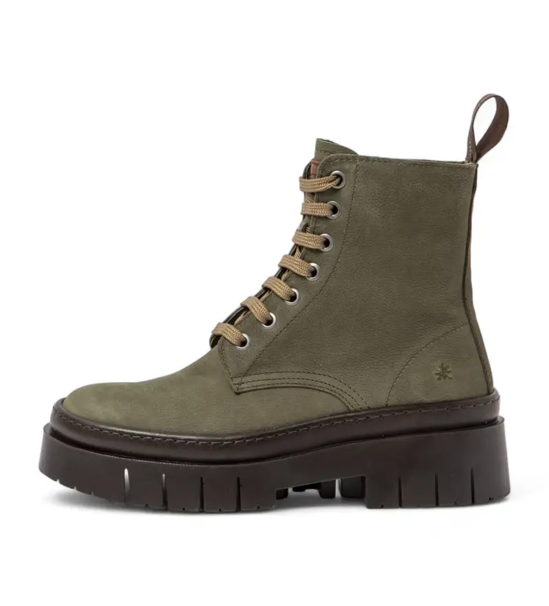 per donna. 119531222003_0G3 Stivaletti in pelle verde Anversa del 1953 (36), Basso, Stringhe, Casual