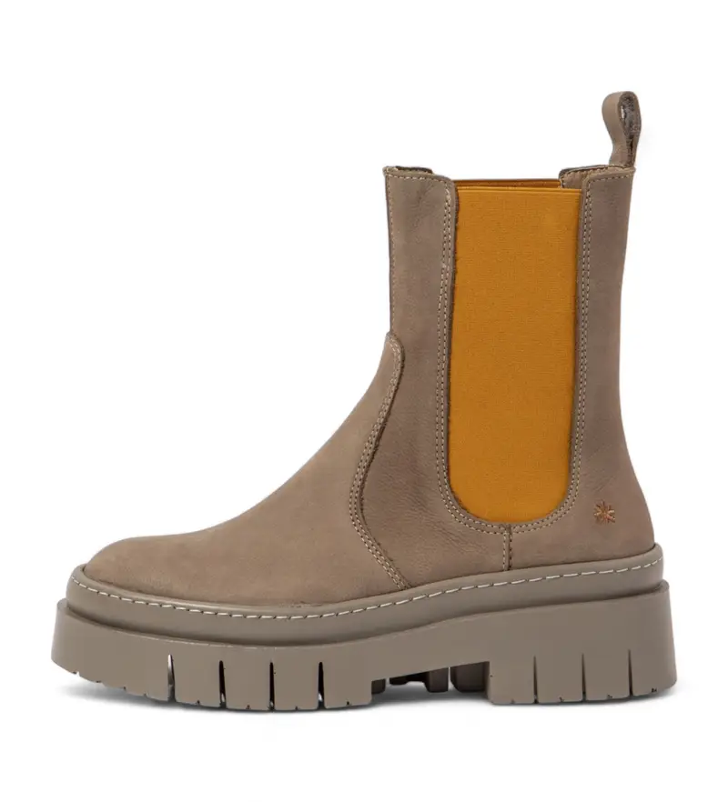 per donna. 1195412BM003_5BM Stivaletti in pelle color talpa del 1954 (36), 3 a 5cm, Nessuno, Casual, Taupe