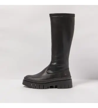 per donna 119561101003_001 Stivali in pelle 1956 Anversa neri -Altezza plateau 5cm- (36), Nero, 5 a 8cm, Cerniera, Casual